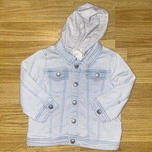 Light Denim Jacket with hoodie